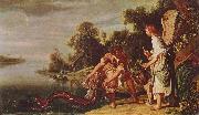 Pieter Lastman Der Engel und Tobias mit dem Fisch oil painting on canvas